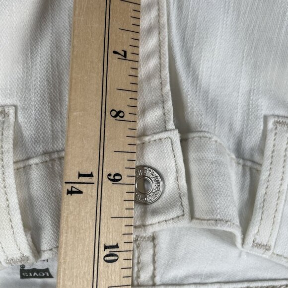 Y2K Levis 515 Womens 10 L Nouveau Bootcut White  Mid Rise Denim - Picture 8 of 10